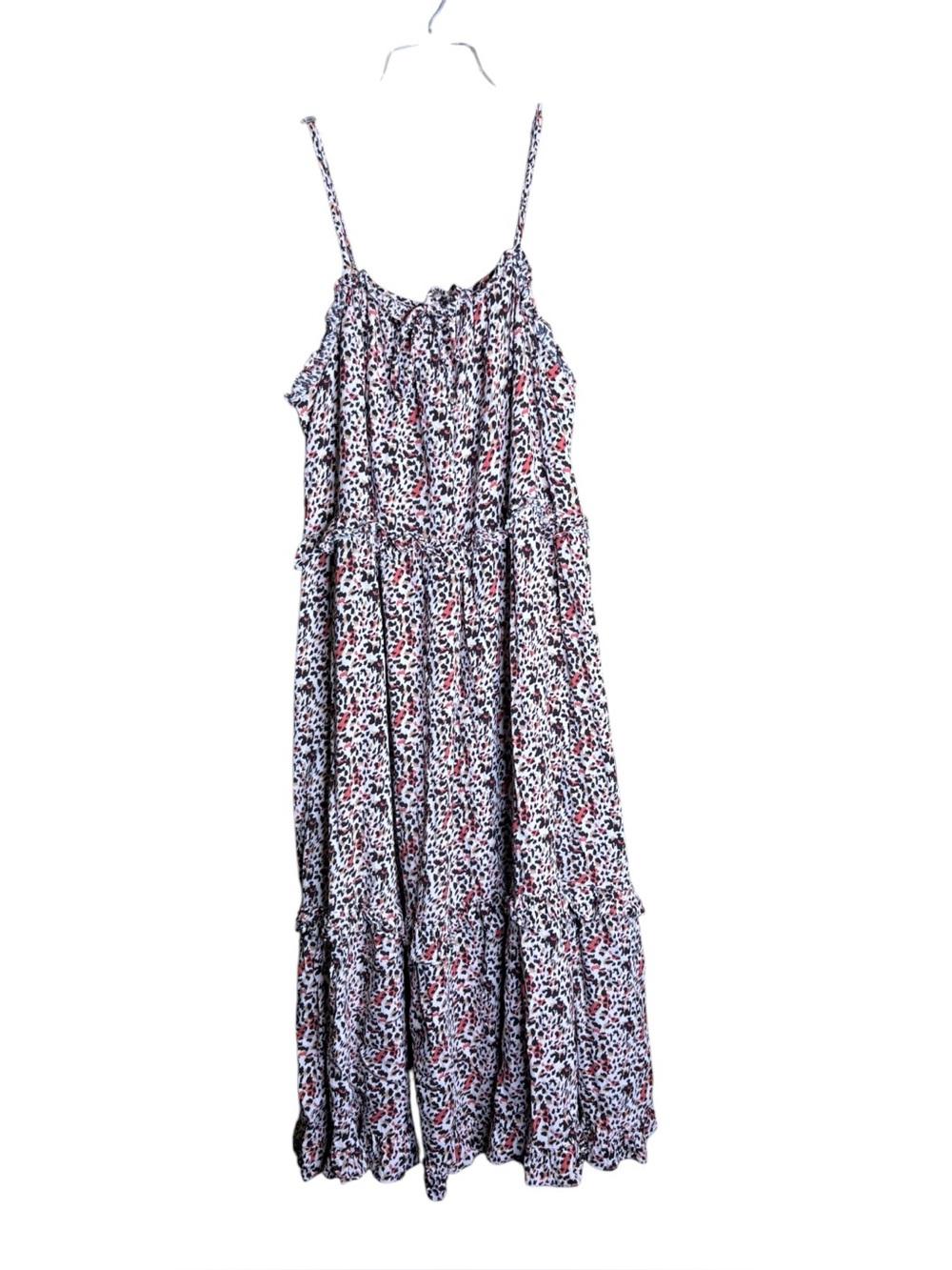 Dress XL Animal Print Tiered Maxi Dress Gibson Latimer